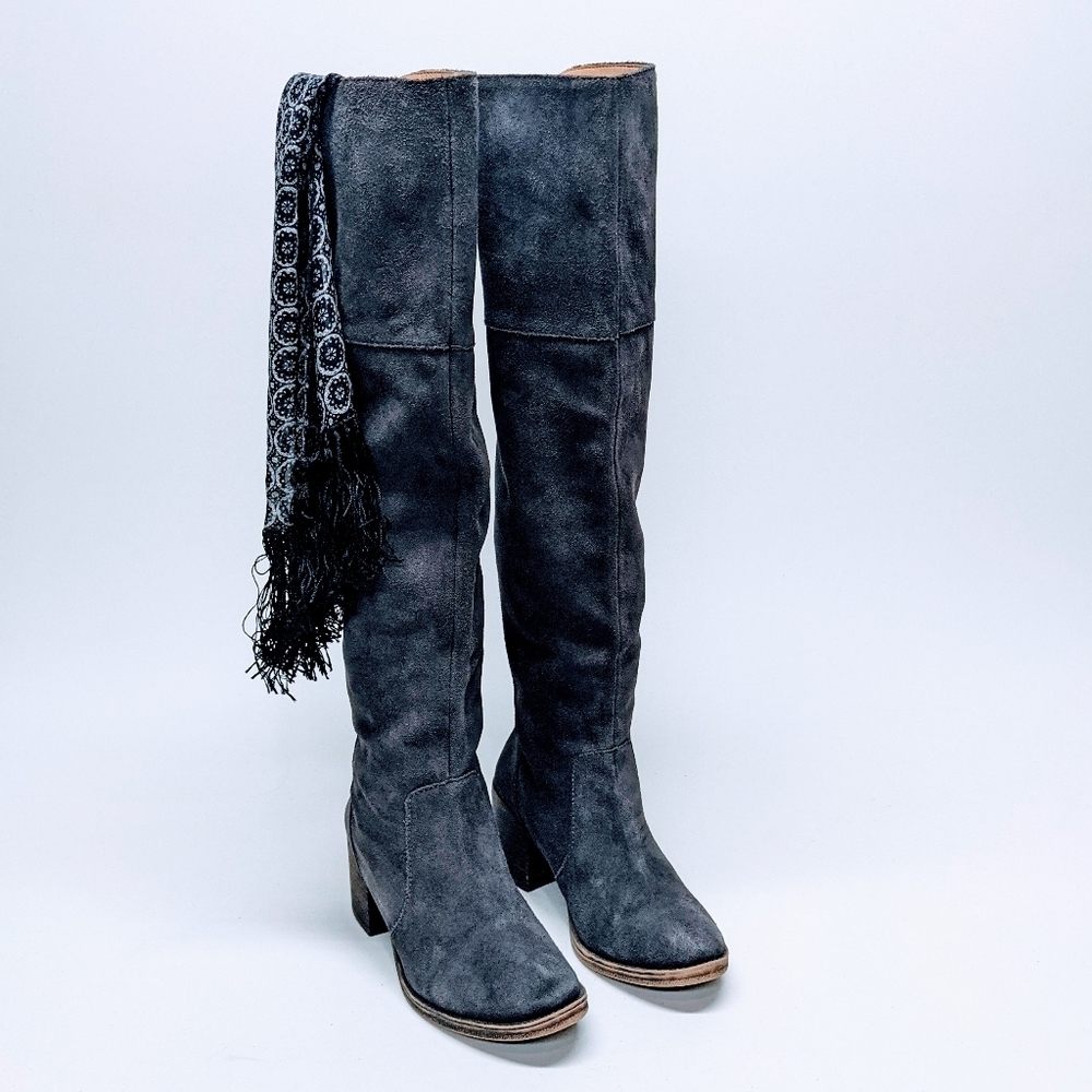 Lucky Brand Rayle Suede Over The Knee Boots sz 9